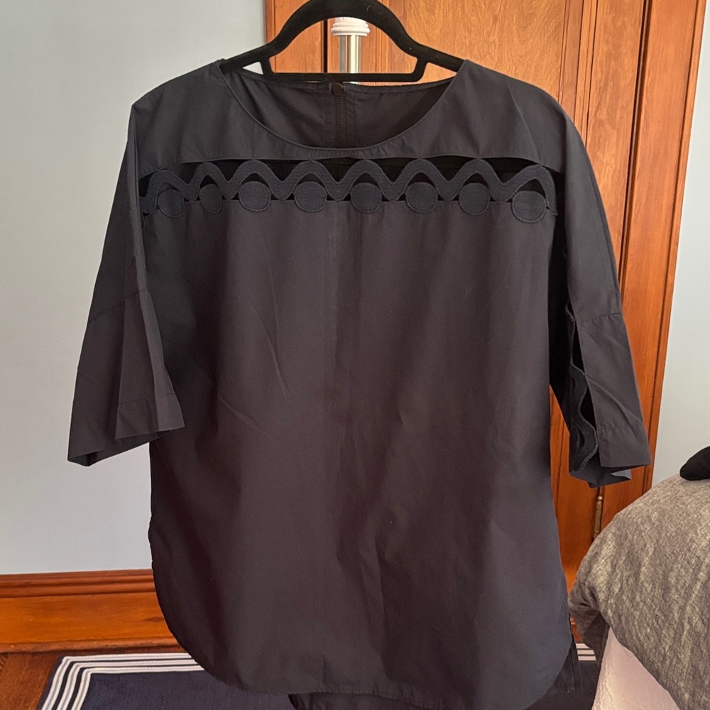 Riri Black Top with Cutout Design